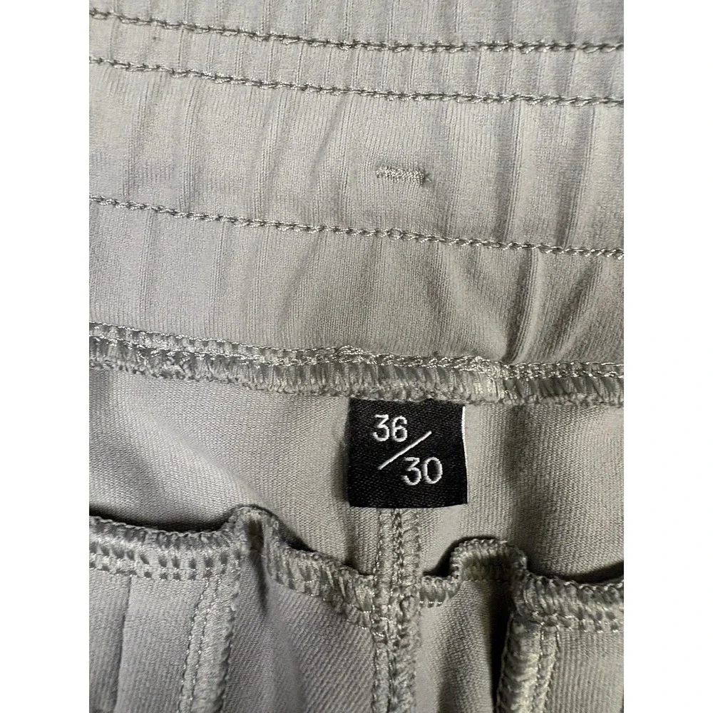 Public Rec Pants Men 36x32 Gray Daymaker Joggers Performance Drawstring Stretch